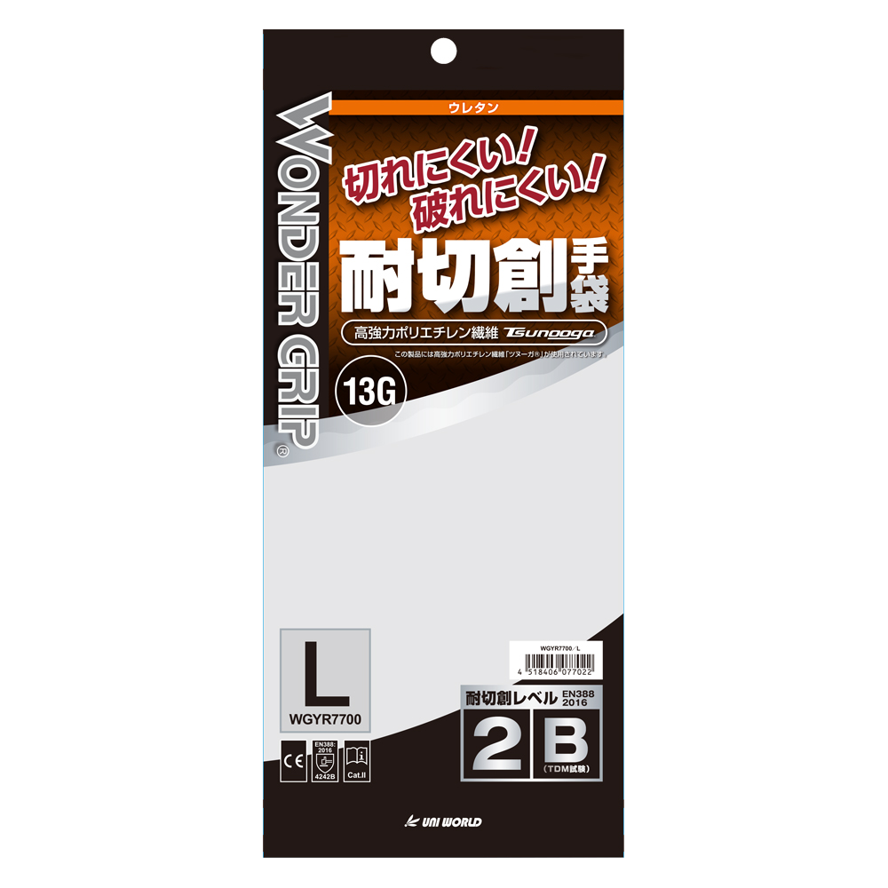 WGYR7700 ワンダーグリップ 耐切創手袋 YOROI461 白ウレタン | 株式